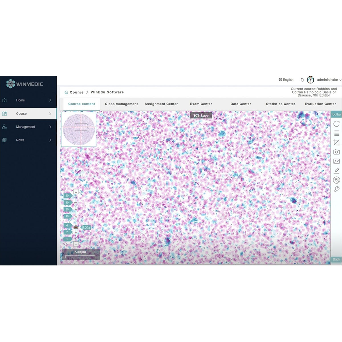 Pathologie-Ausbildungssoftware