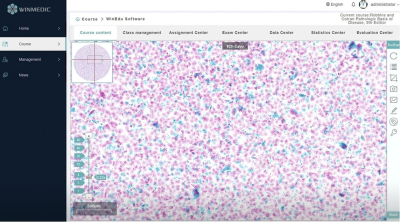 Kurssoftware für digitale Pathologie